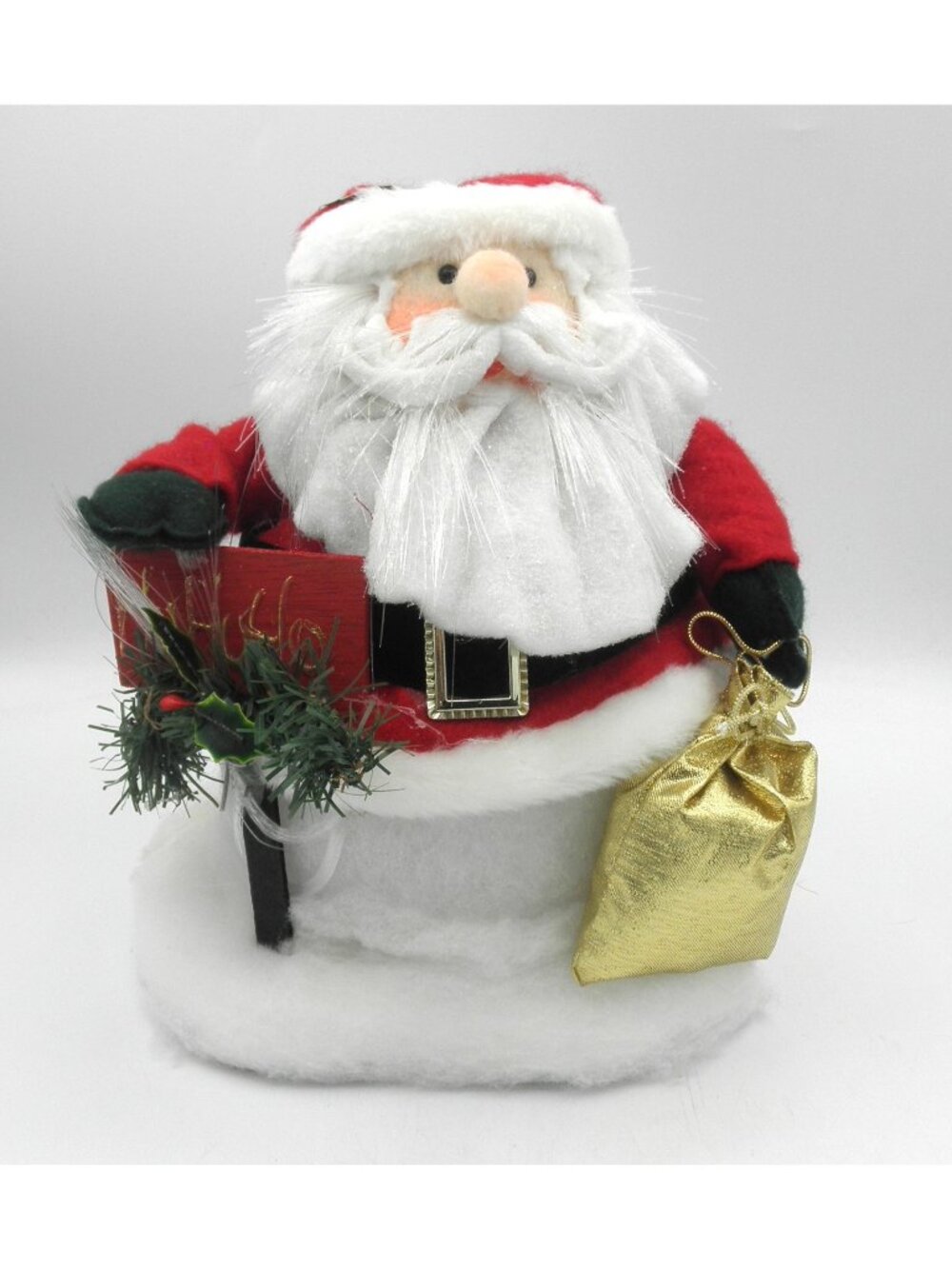 Fiber Optic Santa Claus  Changing Colors Decoration Tested Works VIDEO Adapter